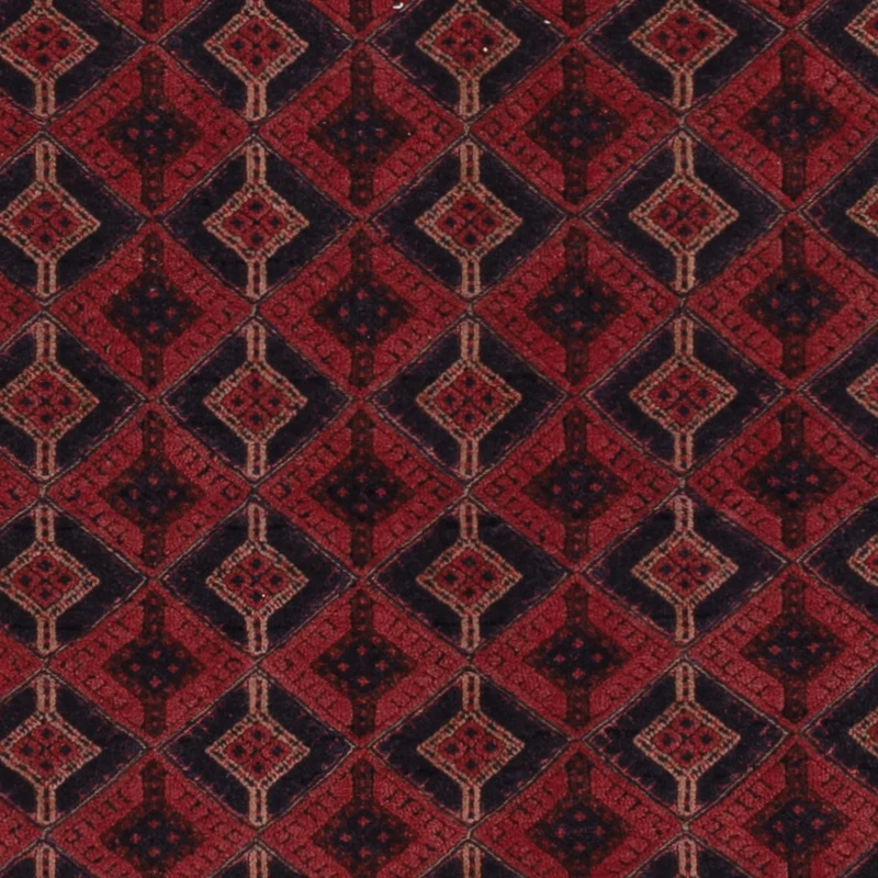 Kelim Afghan Teppich 161x201cm - dunkelrot