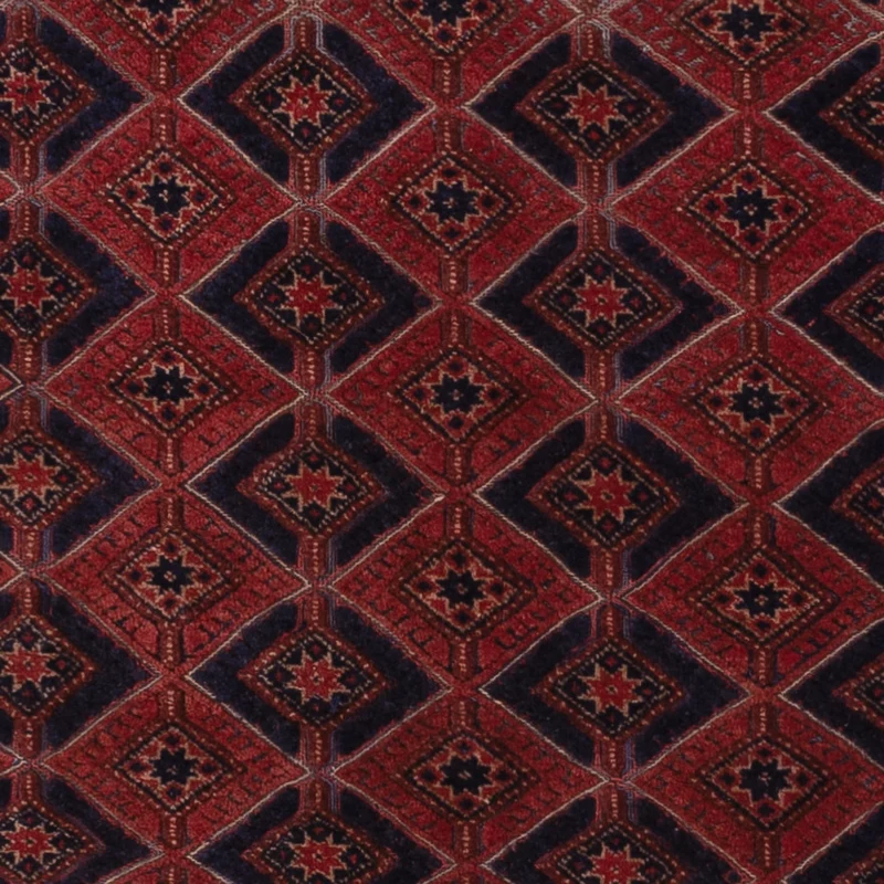 Kelim Afghan Teppich 156x206cm - dunkelrot
