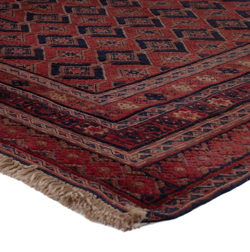 Kelim Afghan Teppich 156x206cm - dunkelrot