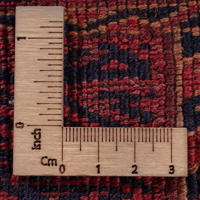 Kelim Afghan Teppich 146x221cm - dunkelrot