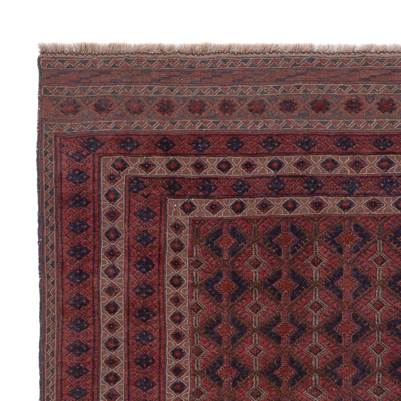 Kelim Afghan Teppich 164x197cm - dunkelrot