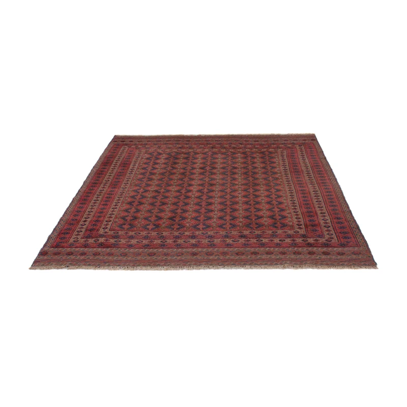 Kelim Afghan Teppich 164x197cm - dunkelrot