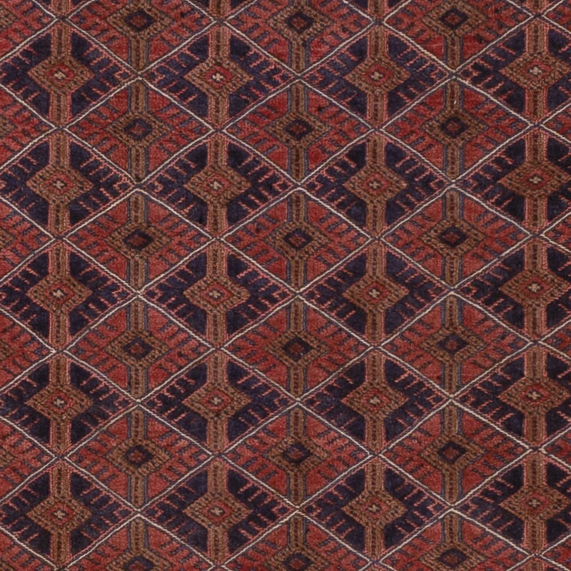 Kelim Afghan Teppich 162x198cm - dunkelrot