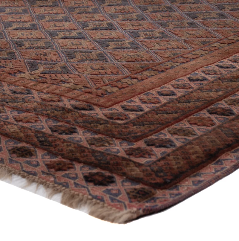 Kelim Afghan Teppich 156x207cm - dunkelrot
