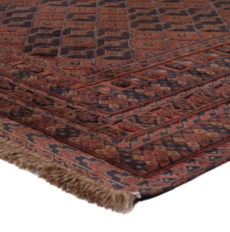 Kelim Afghan Teppich 159x205cm - dunkelrot