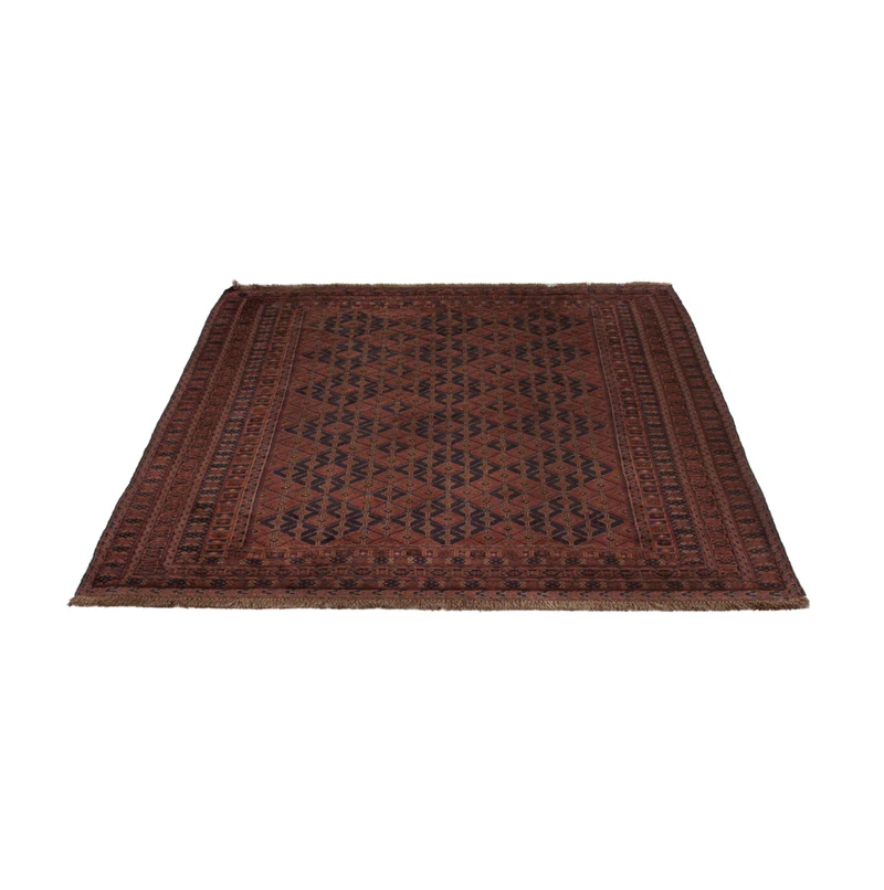 Kelim Afghan Teppich 159x205cm - dunkelrot