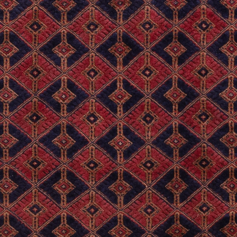 Kelim Afghan Teppich 160x206cm - dunkelrot