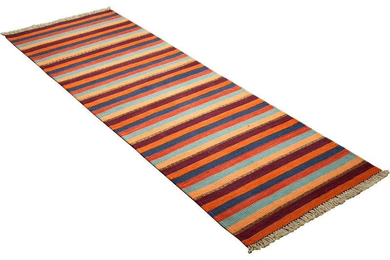 Kelim Gashgai · Handgewebt – Bunt, 184x62 cm