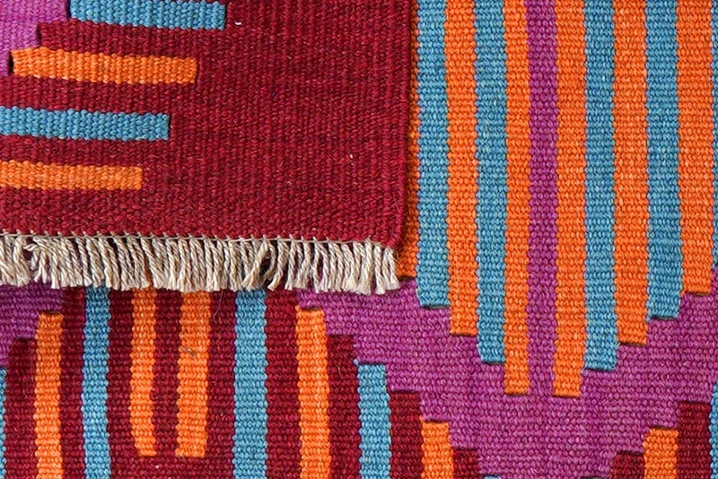 Kelim Gashgai · Handgewebt – Bunt, 94x59 cm
