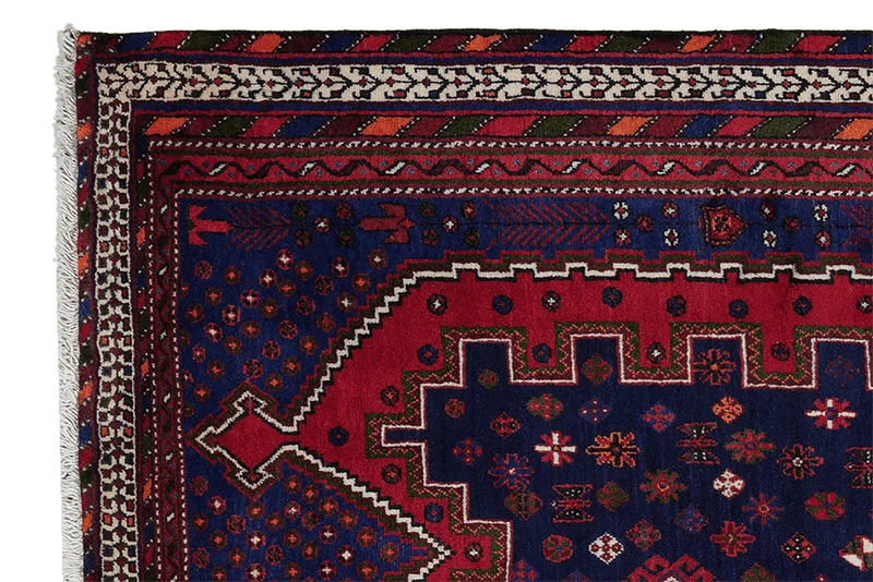 Afshar · Handgeknüpft – Rot, 225x160 cm