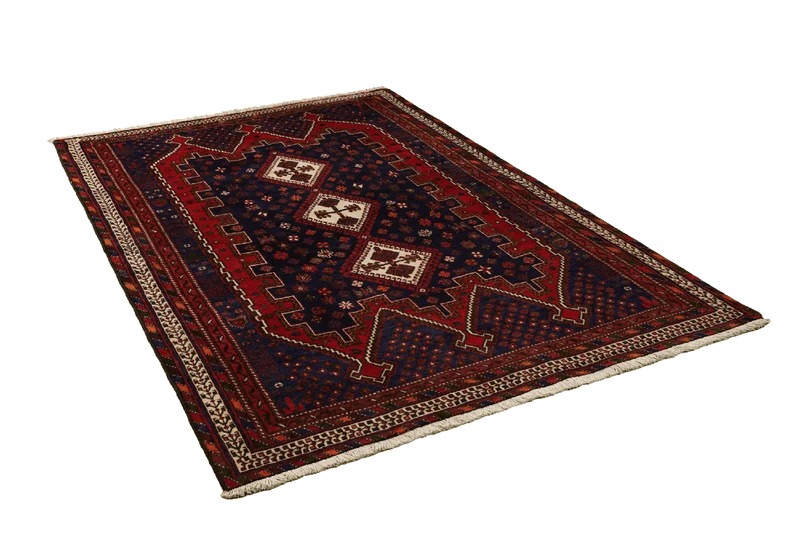 Afshar · Handgeknüpft – Rot, 225x160 cm