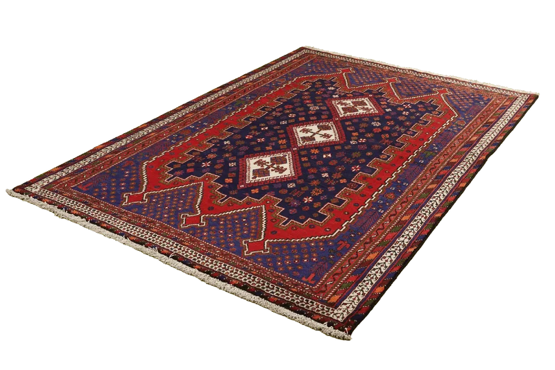 Afshar · Handgeknüpft – Rot, 225x160 cm