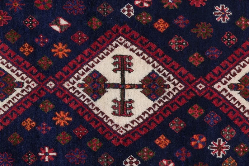 Afshar · Handgeknüpft – Rot, 225x160 cm
