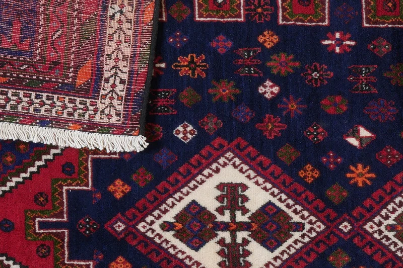 Afshar · Handgeknüpft – Rot, 225x160 cm