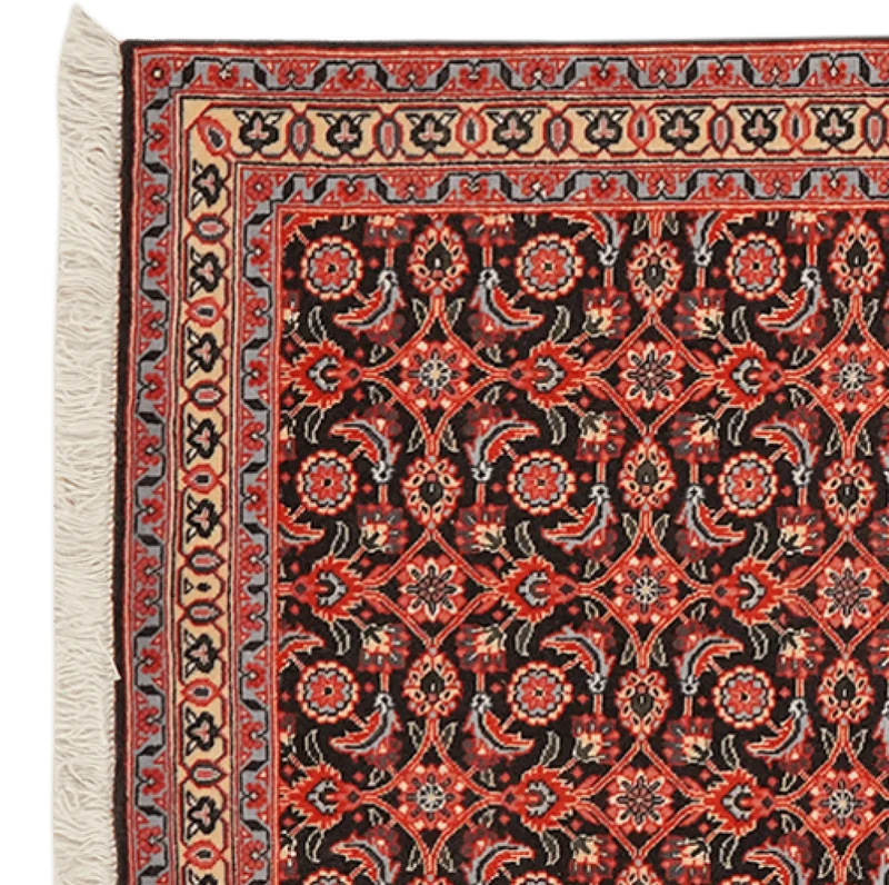 Tabriz 50 Raj · Handgeknüpft – Blau, 199x65 cm