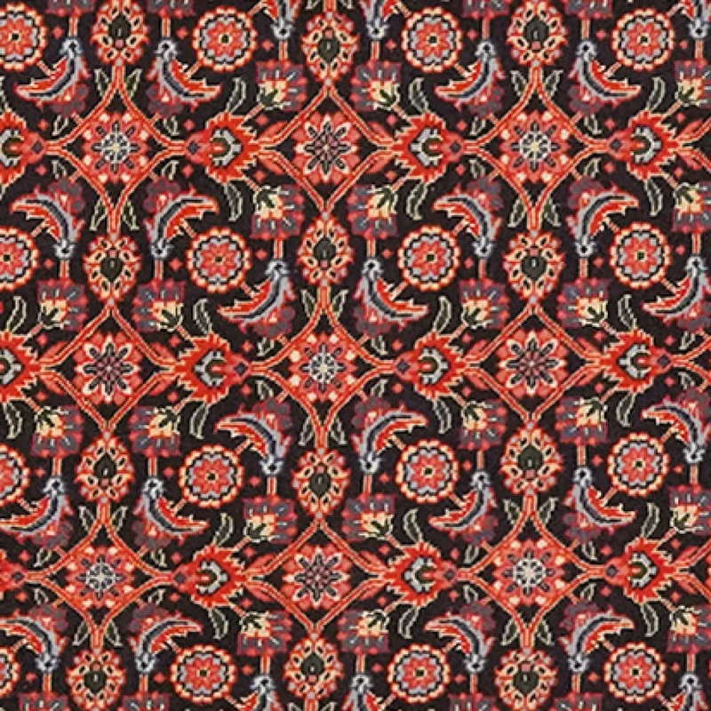 Tabriz 50 Raj · Handgeknüpft – Blau, 199x65 cm