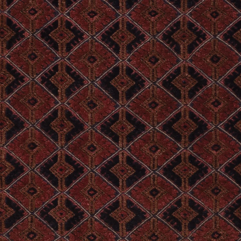 Kelim Afghan Teppich 158x191cm - dunkelrot