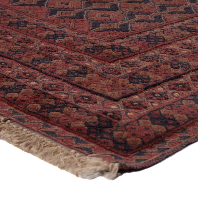 Kelim Afghan Teppich 158x191cm - dunkelrot