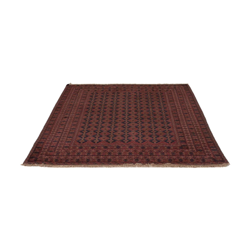 Kelim Afghan Teppich 158x191cm - dunkelrot