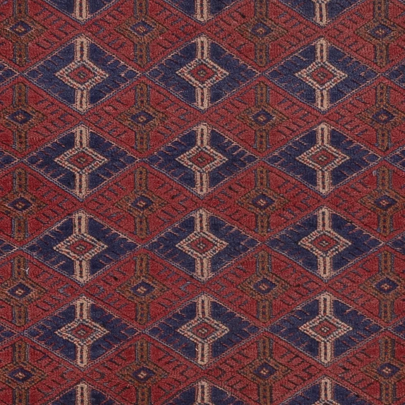 Kelim Afghan Teppich 156x194cm - dunkelrot