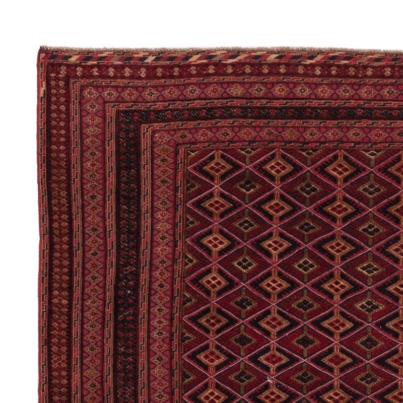 Kelim Teppich - Oriental - 156 x 196 cm - dunkelrot