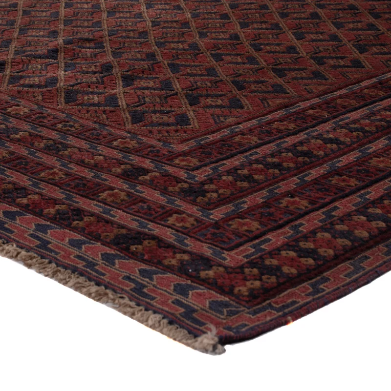 Kelim Afghan Teppich 156x196cm - dunkelrot