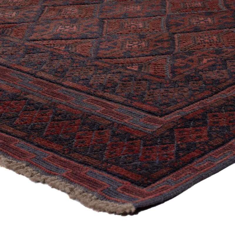 Kelim Afghan Teppich 152x203cm - dunkelbeige