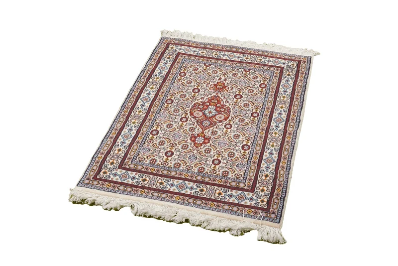 Moud Mahi · Handgeknüpft – Beige, 88x58 cm
