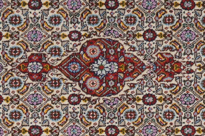 Moud Mahi · Handgeknüpft – Beige, 88x58 cm