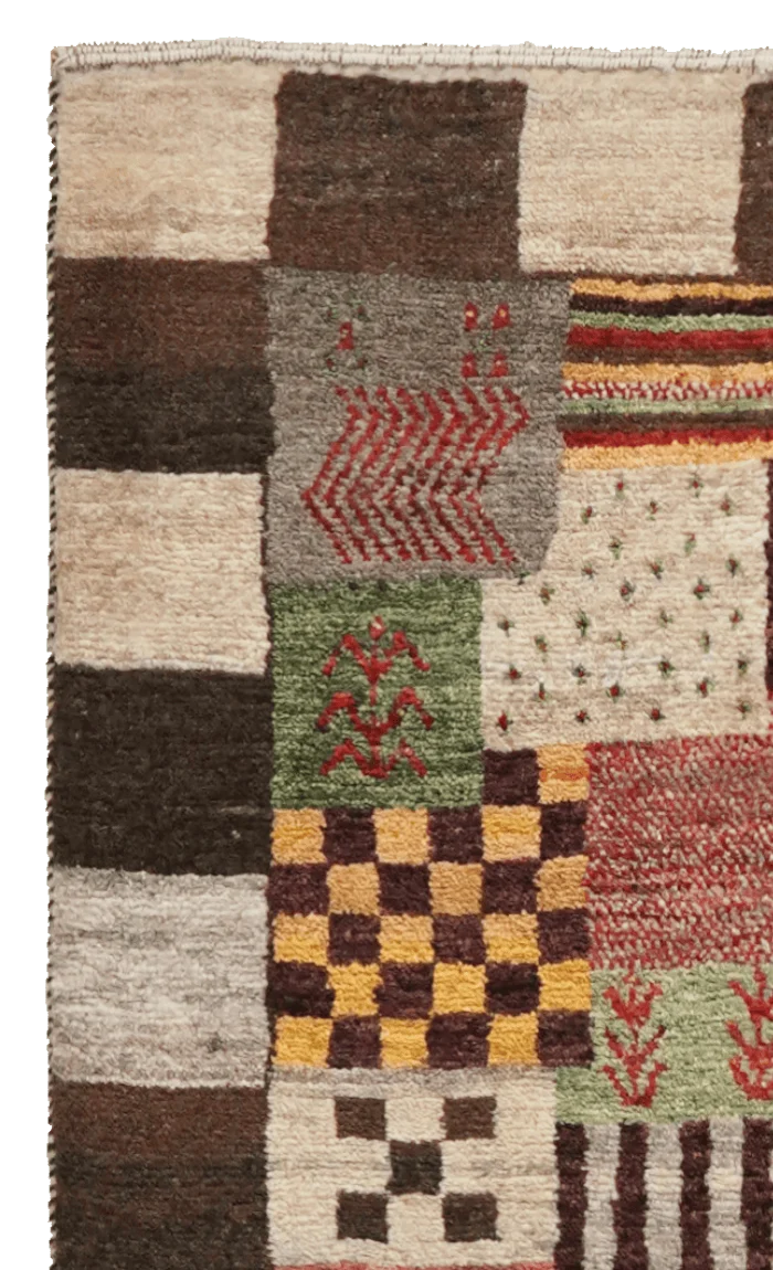 Rizbaf · Handgeknüpft – Bunt, 126x82 cm