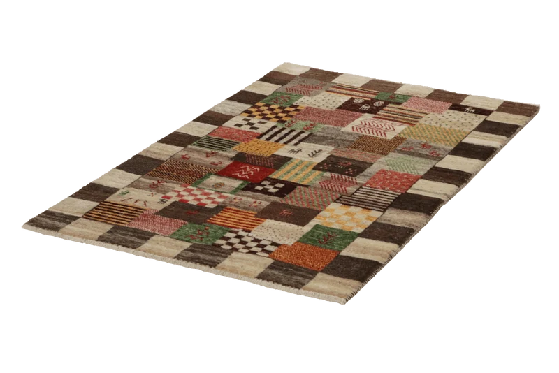 Rizbaf · Handgeknüpft – Bunt, 126x82 cm