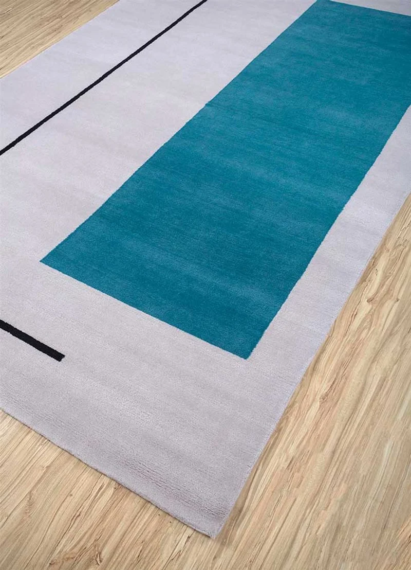 Wollteppich - 150 x 240 cm - dunkelgrau