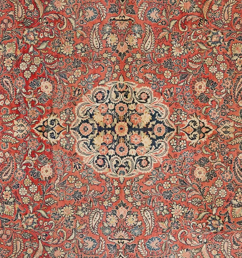 Mohadjeran · Handgeknüpft – Beige, 354x267 cm