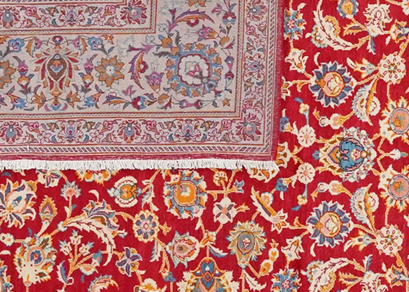 Kashan · Handgeknüpft – Rot, 326x229 cm