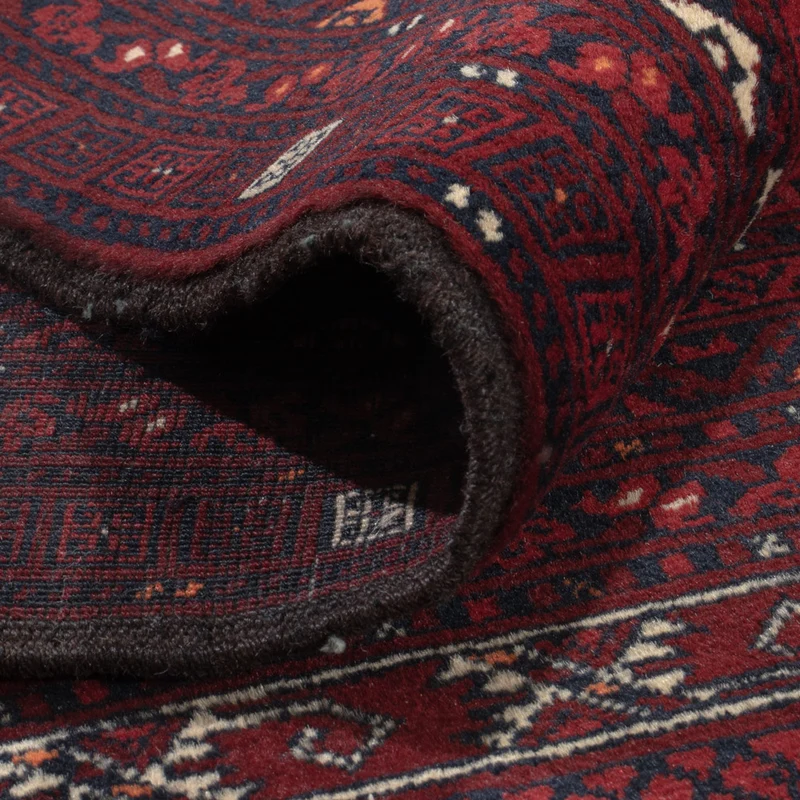 Afghan Teppich - 165 x 242 cm - dunkelrot