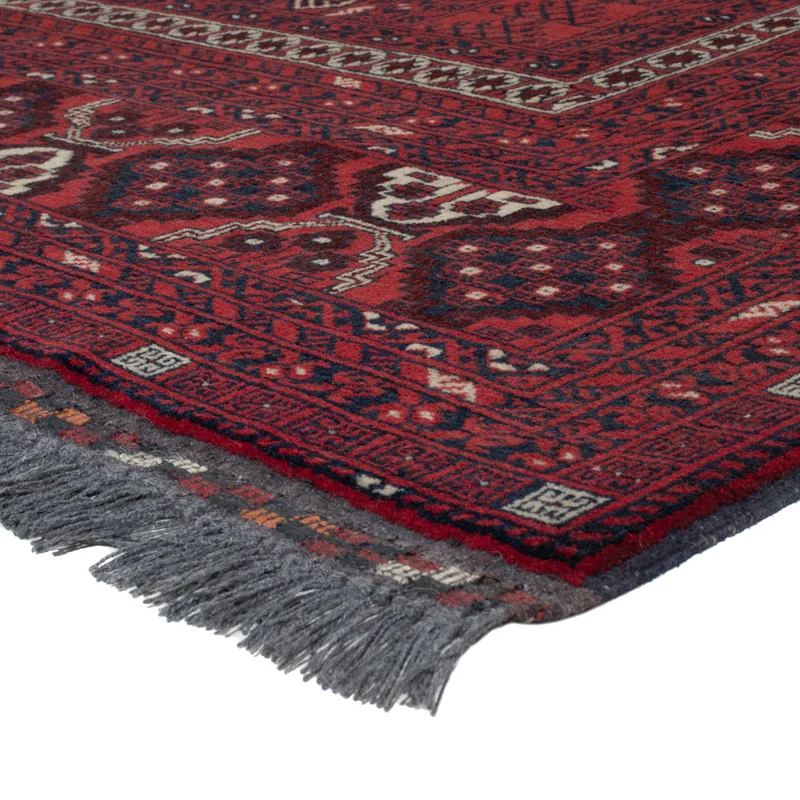 Afghan Teppich 158x252cm - Orientteppich - dunkelrot