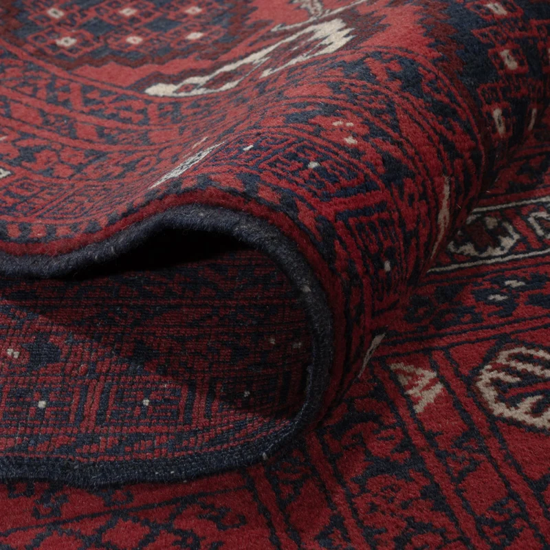 Afghan Teppich 158x252cm - Orientteppich - dunkelrot