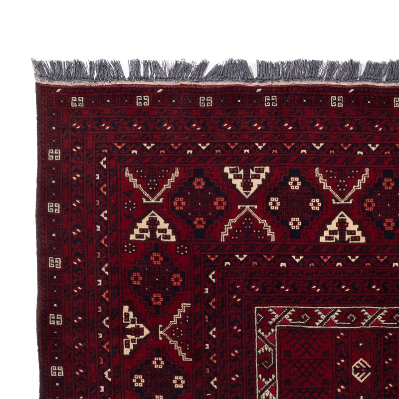 Afghan Teppich 154x248cm - Orientteppich - dunkelrot