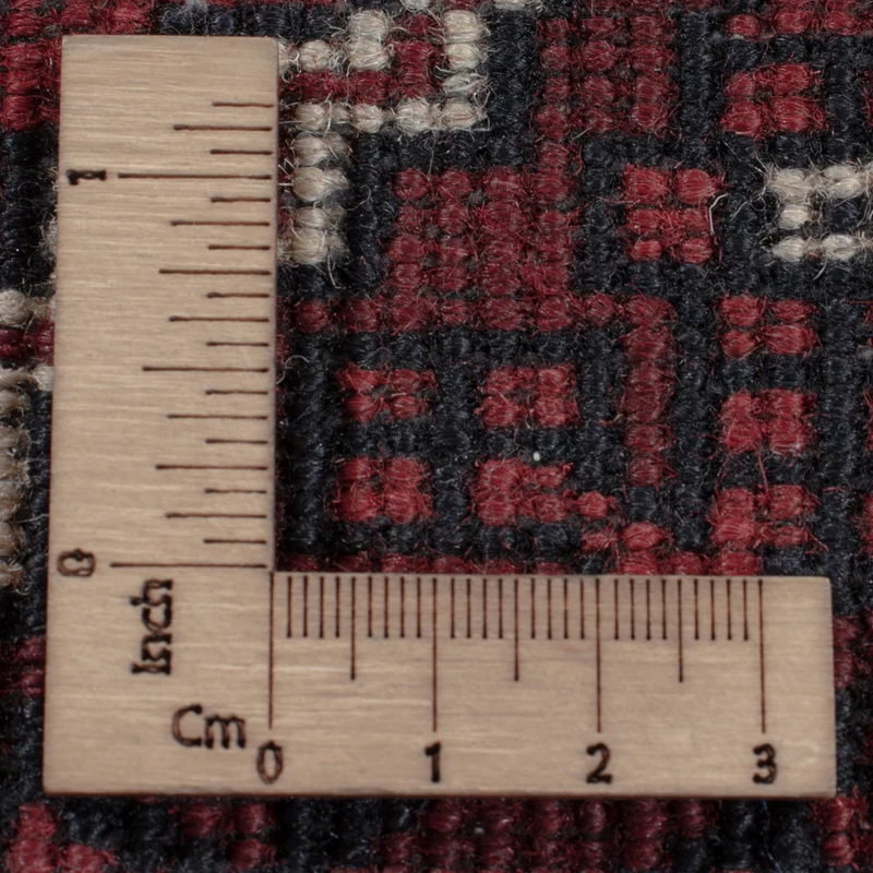 Afghan Teppich 152x252cm - Orientteppich - dunkelrot
