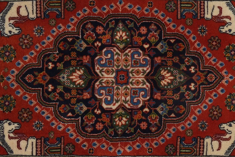 Gashgai · Handgeknüpft – Blau, 83x56 cm