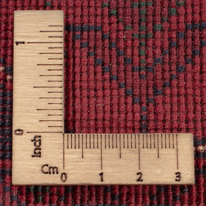 Afghan Teppich 206x305cm - Orientteppich - dunkelrot
