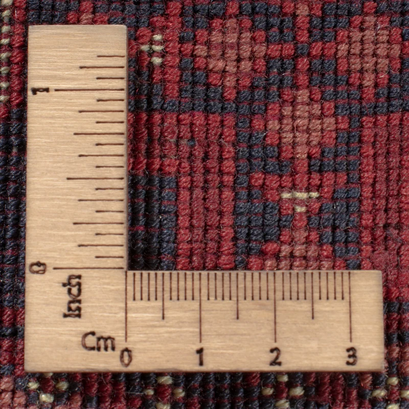 Afghan Teppich 196x293cm - Orientteppich - dunkelrot