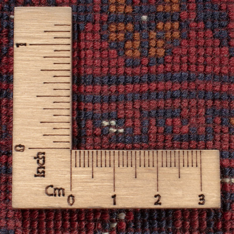 Afghan Teppich 197x294cm - Orientteppich - dunkelrot