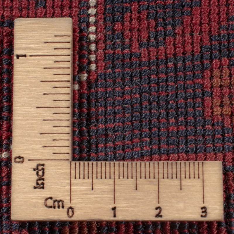 Afghan Teppich 198x288cm - Orientteppich - dunkelrot