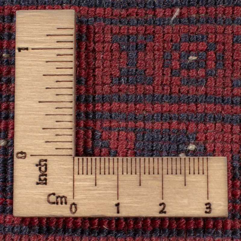 Afghan Teppich 202x286cm - Orientteppich - dunkelrot