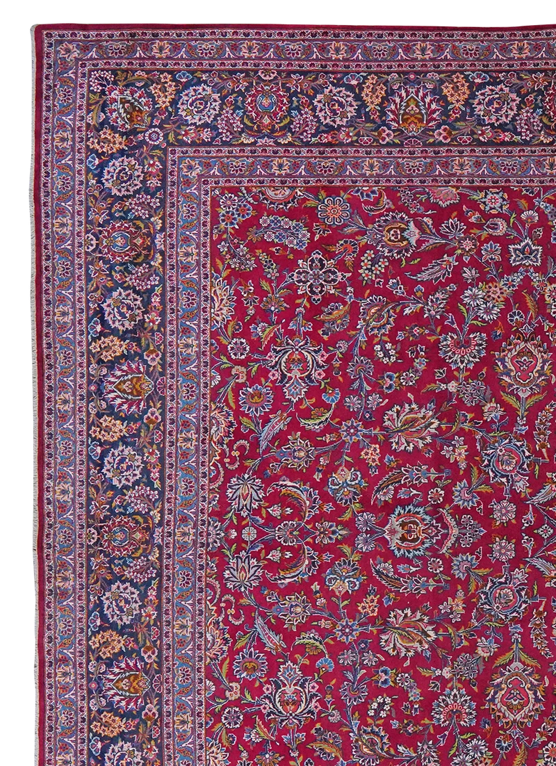 Kashan · Handgeknüpft – Rot, 432x315 cm