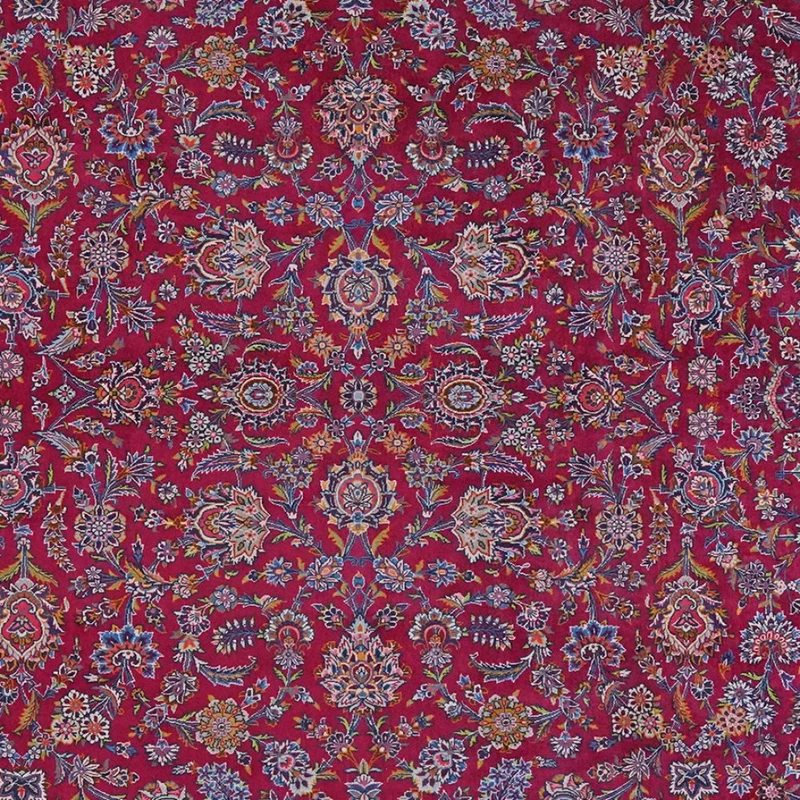 Kashan · Handgeknüpft – Rot, 432x315 cm