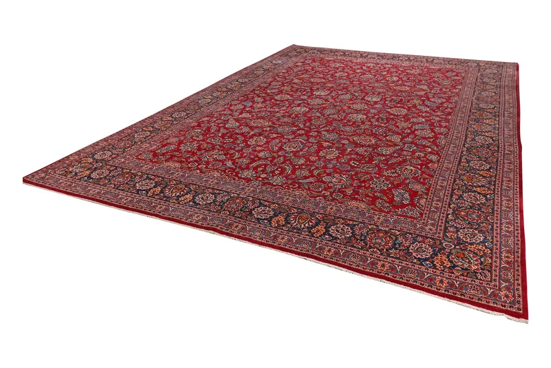 Kashan · Handgeknüpft – Rot, 432x315 cm