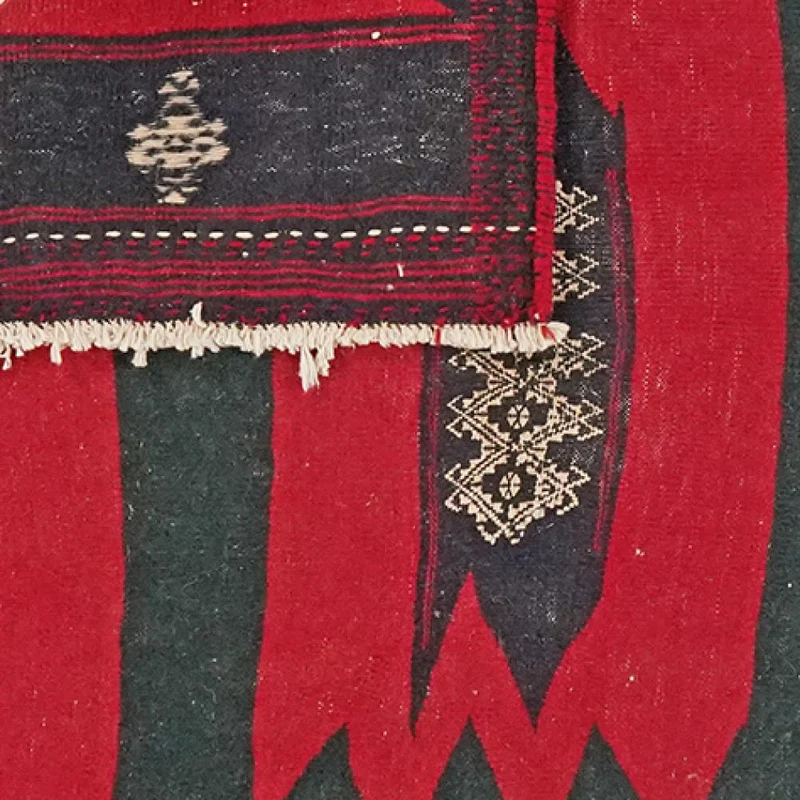 Kelim Afshar · Handgewebt – Rot, 120x114 cm