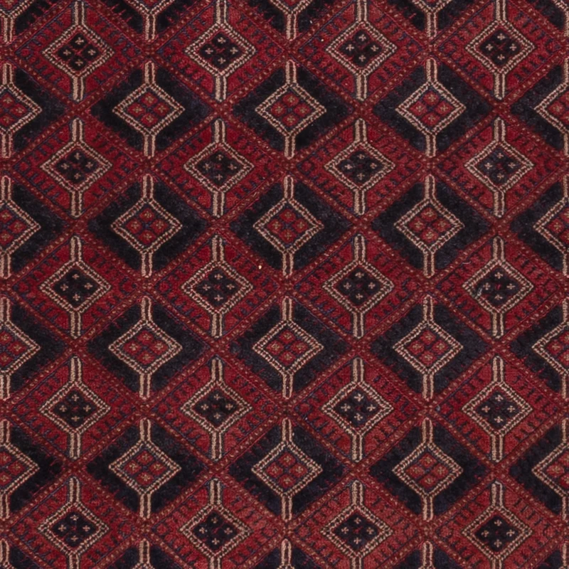 Kelim Afghan Teppich 150x213cm - dunkelrot